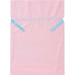 梨地ポリ巾着袋（底マチ付）　ピンク　Ｌ　２０枚