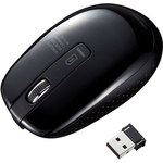 充電式ワイヤレスブルーＬＥＤマウス（ブラック）　ＭＡ－ＷＢＬ１１８ＢＫ　■お取り寄せ品