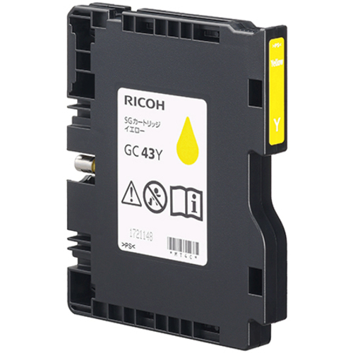 ＲＩＣＯＨ　ＳＧカートリッジ　イエロー　ＧＣ　４３Ｙ　５１５９４９　■２営業日内届