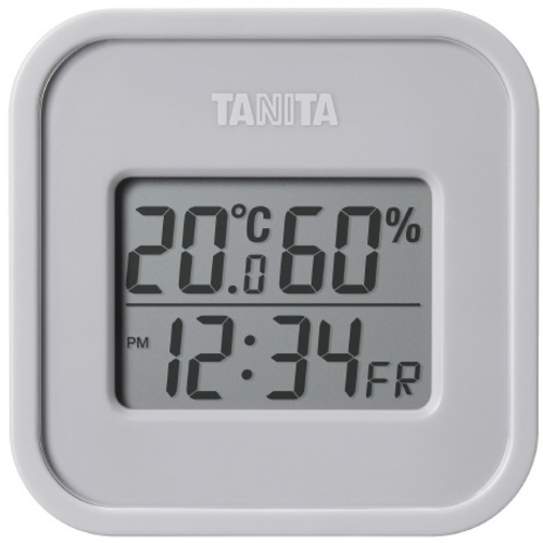 デジタル温湿度計　ＴＴ５８８　ウォームグレー　【お取り寄せ品】９営業日以内届