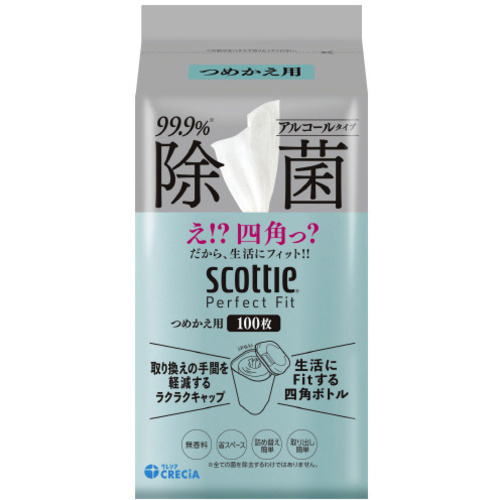 ＳＣＴＰフィットウェット除菌ＡＬ１００枚Ｂ×１５　【お取り寄せ品】６営業日以内届
