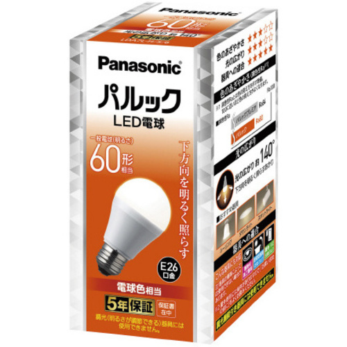 パルック　ＬＥＤ電球６０形電球色　Ｅ２６
