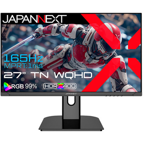 ゲーミングディスプレイ　２７型／２５６０×１４４０／ブラック　ＪＮ－Ｔ２７Ｇ１６５Ｑ　■２営業日内届