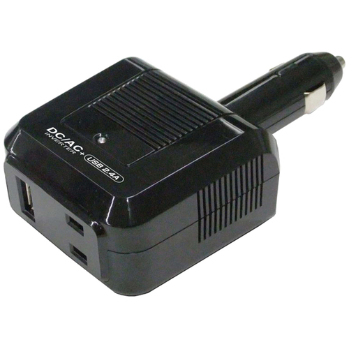 ＤＣ／ＡＣインバーター　８０Ｗ　ＡＣ＋ＵＳＢ２．４Ａ　ＫＤ－１６２　■お取り寄せ品