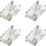 ツメ折れ防止カテゴリ５ｅＲＪ－４５コネクタ（単線用・１００個入り）　ＡＤＴ－ＲＪ４５ＴＳ－１００　■お取り寄せ品