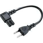 電源コード（２Ｐ・Ｌ型コネクタ・０．２ｍ）　ＫＢ－ＤＭ２Ｌ－０２　■お取り寄せ品