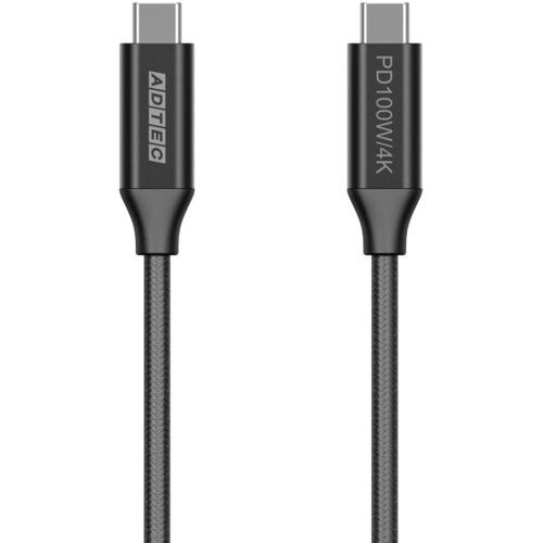 ＵＳＢ３．２　Ｃ－Ｃケーブル（１００Ｗ／１０Ｇ／２ｍ）ブラック　ＡＰＣ－Ｖ２０１０ＣＣ－４ＫＵ３Ｇ２－Ｂ　■お取り寄せ品
