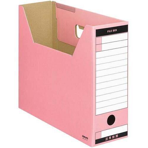 ファイルボックス　Ｔタイプ　Ａ４横　ピンク