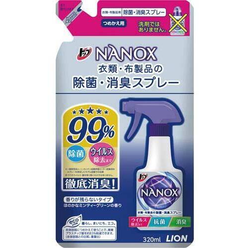 トップＮＡＮＯＸ除菌・消臭ＳＰ詰替３２０ｍｌ&times;４