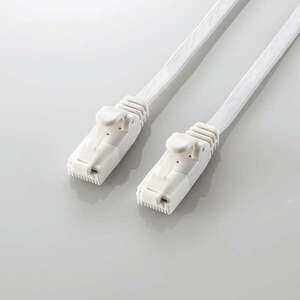 ＬＡＮケーブル／ＣＡＴ６Ａ準拠／爪折れ防止／フラット／５．０ｍ／ホワイト　ＬＤ－ＧＦＡＴ／ＷＨ５０　■お取り寄せ品