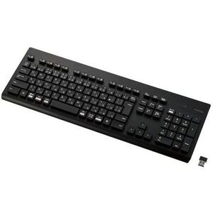 キーボード／無線（２．４ＧＨｚ）／ワイヤレス／メンブレン式／フルサイズ／洗える　ＴＫ－ＷＳ０２ＤＭＫＢＫ　■お取り寄せ品