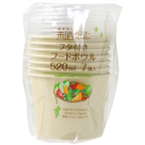 フタ付きフードボウル５２０ｍｌ　７個入