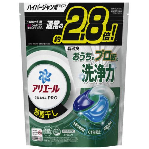 アリエールジェルボールプロ部屋干し詰替ハイパーＪ
