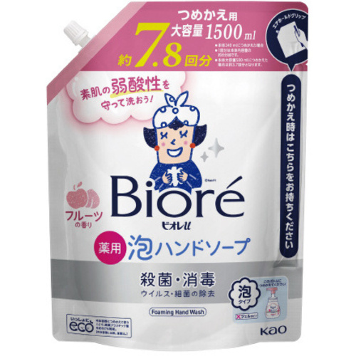 ビオレｕ　泡ハンドソープ　フルーツ　１．５Ｌ