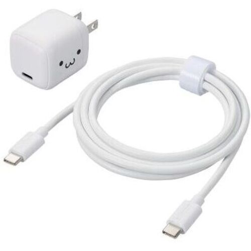 ＡＣ充電器／ＵＳＢ－Ｃｘ１／ケーブル付／１．５ｍ／しろちゃん　ＭＰＡ－ＡＣＣＰ８１３０ＷＦ　■お取り寄せ品