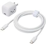 ＡＣ充電器／ＵＳＢ－Ｃｘ１／ケーブル付／１．５ｍ／しろちゃん　ＭＰＡ－ＡＣＣＰ８１３０ＷＦ　■お取り寄せ品