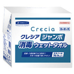 クレシア　ジャンボ消毒ウェットタオル詰替用×６