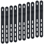 ＭＯＴＴＥＲＵ　シリコンケーブルバンド　１０本　４つ穴　ブラック　ＭＯＴ－ＣＢＢＡＮＤ０５－ＢＫ　■お取り寄せ品