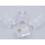 モジュラープラグ　６極２／４芯　６個入　ＴＥＡ－０１２　■お取り寄せ品