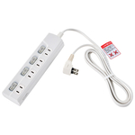 ＬＥＤ個別スイッチ付電源タップ　４個口　２ｍ　ホワイト　ＷＬＫ－４２（Ｗ）　■お取り寄せ品