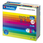 ＤＶＤ－Ｒ　ＤＬ　８．５ＧＢ　ＰＣデータ用　８倍速対応　１０枚スリムケース入り　ワイド印刷可能　■２営業日内届