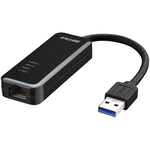 Ｇｉｇａ　ＵＳＢ３．０対応　有線ＬＡＮアダプター　ブラック　ＬＵＡ４－Ｕ３－ＡＧＴＥ－ＢＫ　■２営業日内届