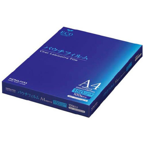 パウチフィルム　１５０&mu;　Ａ４　１００枚