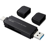 ＵＳＢ　Ｔｙｐｅ－Ｃコンパクトカードリーダー　ＡＤＲ－３ＴＣＭＳ６ＢＫ　■お取り寄せ品