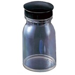 散薬瓶　１５０ｍＬ　透明　キャップ黒　１本　１５０ｍＬ（透明）　０－１９２５－０１