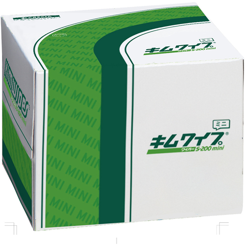 キムワイプ　Ｓ－２００　ｍｉｎｉ　９６&times;２１５ｍｍ　１ケース（２００枚&times;７２箱入）　６２０１５