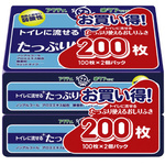 アクティ　トイレに流せるおしりふき　１００枚×２個