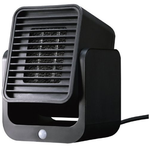 コンパクトセラミックヒーター３００Ｗ　ブラック