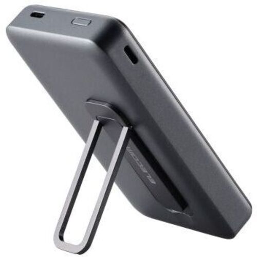 モバイルバッテリー／ワイヤレス／スタンド付／１００００ｍＡｈ／ブラック　ＤＥ－Ｃ５４－１００００ＢＫ　■２営業日内届