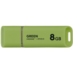 ＵＳＢメモリ　キャップ式　８ＧＢ　グリーン×１０