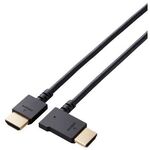 ＨＤＭＩケーブル／Ｌ字／やわらか／左向き／１．５ｍ／ブラック　ＣＡＣ－ＨＤ１４ＥＹＬ１５ＢＫ　■お取り寄せ品