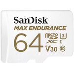 ＳａｎＤｉｓｋ　ＭＡＸ　Ｅｎｄｕｒａｎｃｅ高耐久カード　６４ＧＢ　ＳＤＳＱＱＶＲ－０６４Ｇ－ＪＮ３ＩＤ　■お取り寄せ品