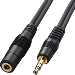 オーディオ延長ケーブル（３．６ｍ・ブラック）　ＫＭ－Ａ３－３６Ｋ２　■お取り寄せ品