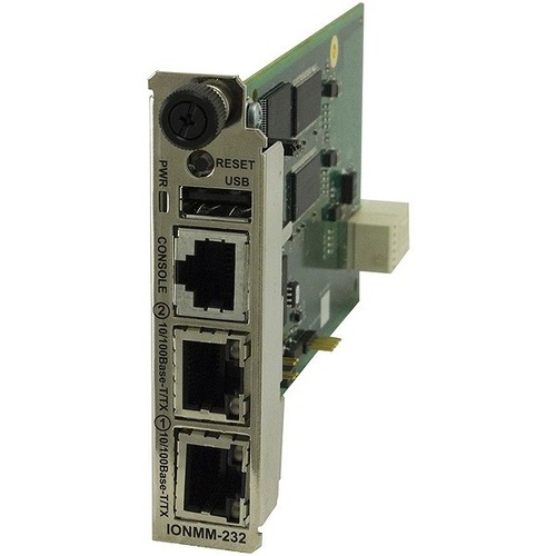 ＩＯＮ管理モジュール（１０／１００Ｂ－ＴＸ×２、ＲＳ２３２×１）　ＩＯＮＭＭ－２３２　■お取り寄せ品