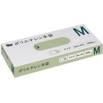 ポリエチレン手袋　内エンボスＭ１００枚クリア×５