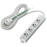 ＯＡタップ３ピン対応　４個口　マグネット付き　３ｍ