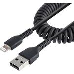 高耐久Ｌｉｇｈｔｎｉｎｇ－ＵＳＢ－Ａケーブル１ｍコイル型　ＲＵＳＢ２ＡＬＴ１ＭＢＣ　■お取り寄せ品