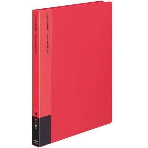 クリヤーブック替紙式赤Ａ４縦背幅２７ｍｍ１０冊