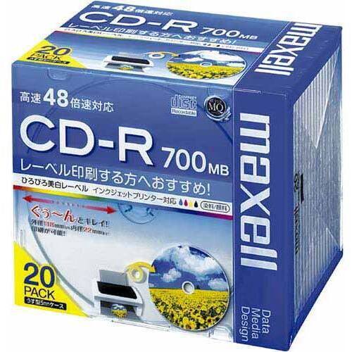 ＣＤ－Ｒデータ用　４８倍速　ＩＪ対応　２０枚Ｐ