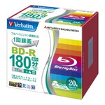 ＢＤ－Ｒビデオ　１３０分　１－４倍速　１枚５ｍｍケース透明　ＩＪプリンタ対応ホワイトワイド　■お取り寄せ品