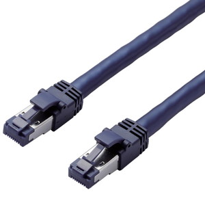 ＬＡＮケーブル／ＣＡＴ８／爪折れ防止／３ｍ／ブルーメタリック　■お取り寄せ品