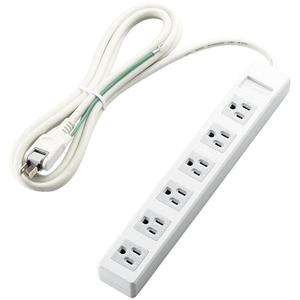 ３ｐｉｎタップ／マグネット付／６口／２．５ｍ／ホワイト　Ｔ－Ｔ１Ｂ－３６２５ＷＨ　■２営業日内届