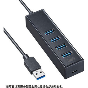 磁石付ＵＳＢ３．２　Ｇｅｎ１　４ポートハブ　ＵＳＢ－３Ｈ４０５ＢＫＮ　■お取り寄せ品