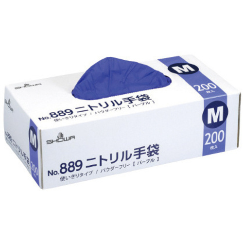 ＮＯ．８８９　ニトリル手袋　２００枚入　Ｍサイズ