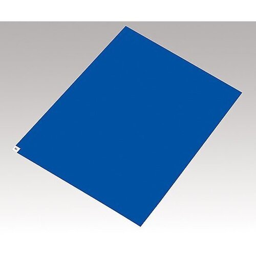 アズピュアクリーンマット（弱粘着）　青　４５０×９００　６シート　　１－４８２２－５１