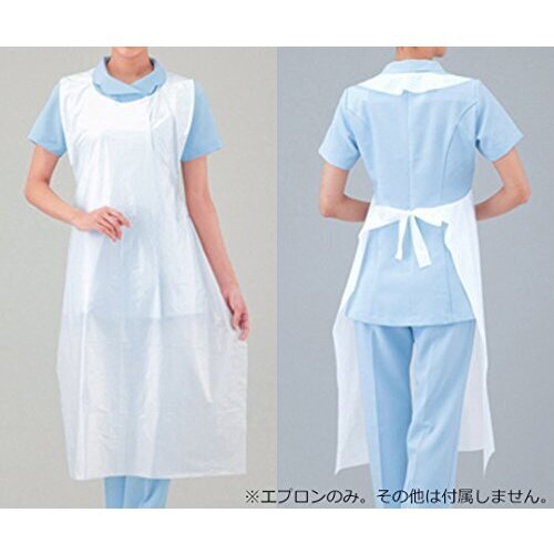 1-7710-01 フッ素コートエプロン CS-MAA-S (1771001) AS フッ素